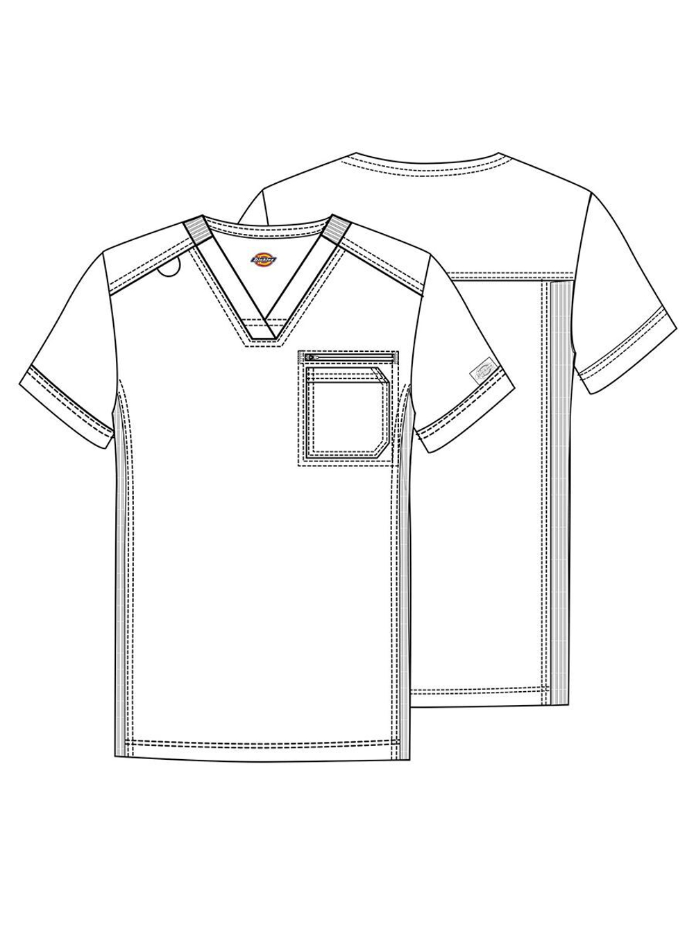 Топ медицинский мужской Dickies Balance DK865, белый, XL