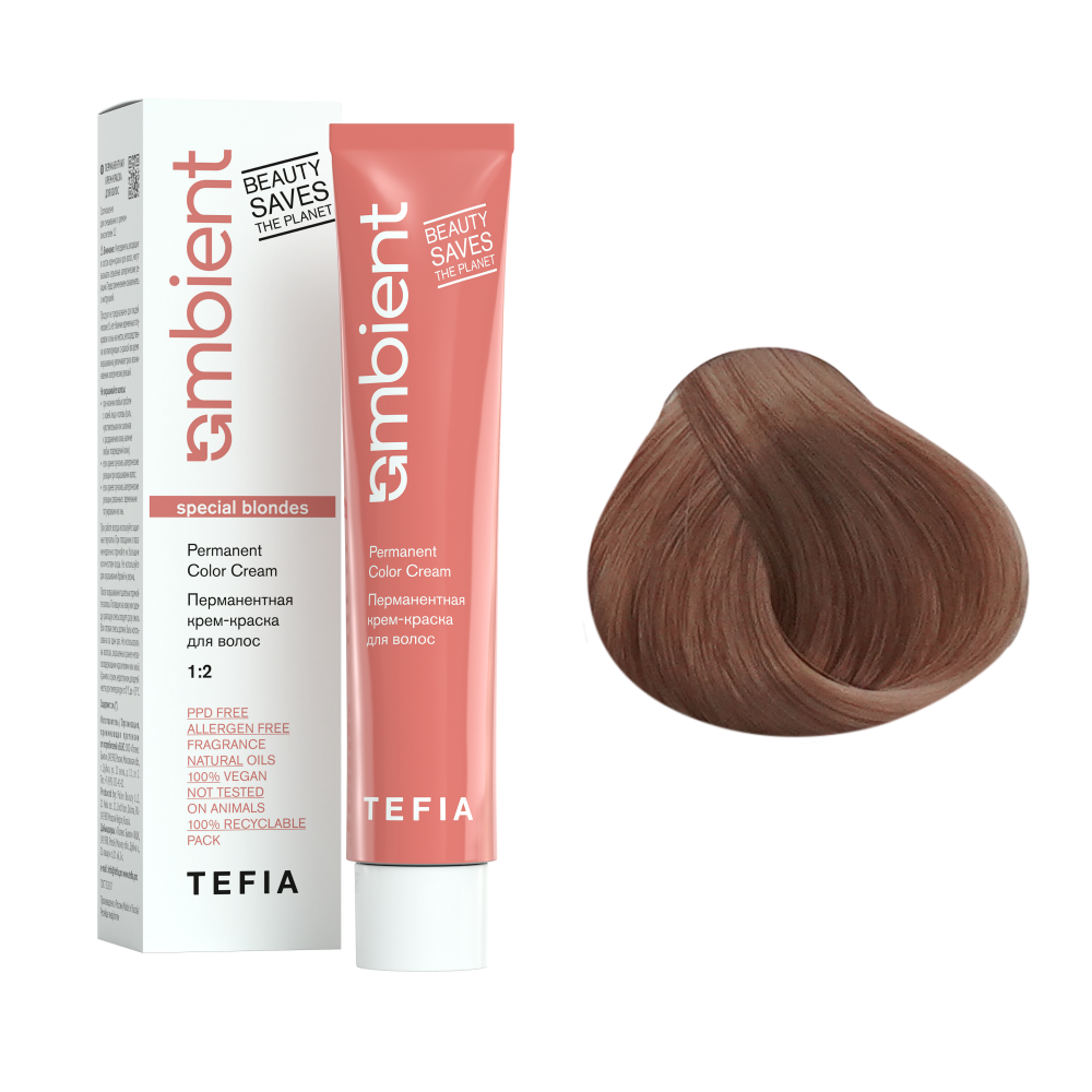 AMBIENT 1008 Специальный блондин коричневый,Перманентная крем-краска для волос,60 мл