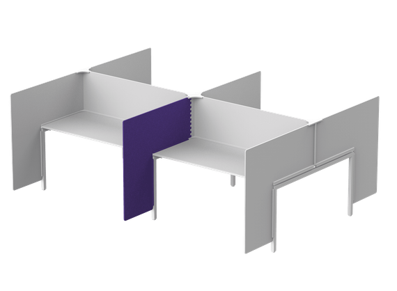 Модуль боковой -ширма 104х4х110