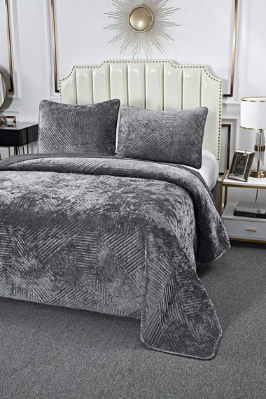 Патрисия (серая) Покрывало 240х260