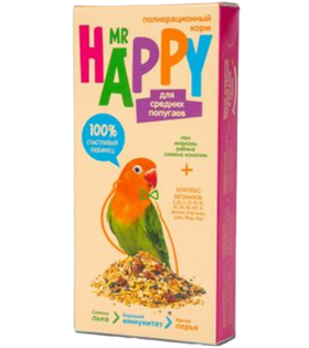 Mr Happy для средних попугаев 400гр.