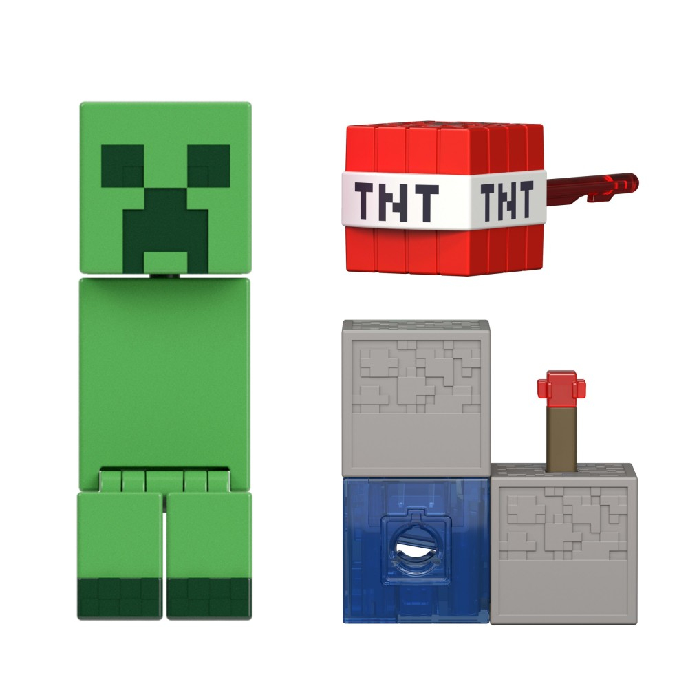 Minecraft - Фигурка CREEPER 8 см Серия Redstone Charged JJR92