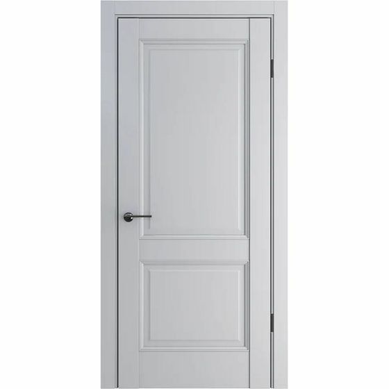 Дверь экошпон ДП-78 silver gray глухая