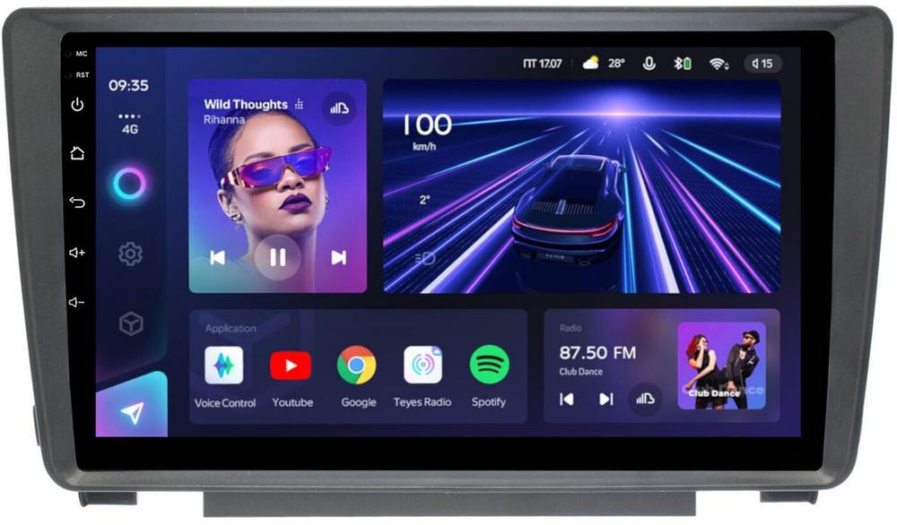 Магнитола для Skoda Octavia A5 2004-2013, Yeti (в штатную рамку) - Teyes CC3L на Android 10, 8-ядер, CarPlay, 4G SIM-слот