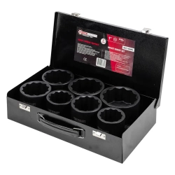 Головки ударные, набор 7пр., 1''(12гр.) FORCEKRAFT FK-8071-9MPB