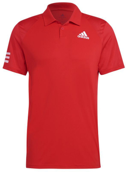 Мужское теннисное поло Adidas Club 3STR Polo - red/white