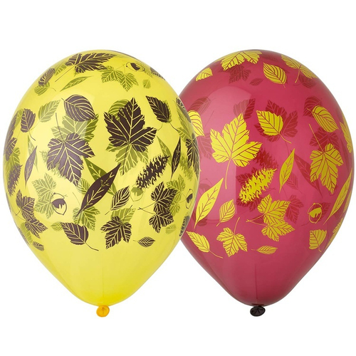 B 14" Кристалл Осенние листья 25 шт