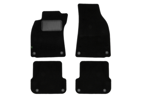 Коврики в салон для AUDI A4 8E АКПП 2004-2009, седан, универсал, 4 шт. (текстиль) KLEVER02040901210KH