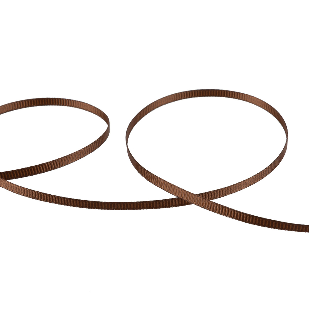 "Gamma" репсовая лента GR-03 3 мм №017 т.коричневый