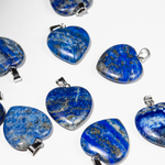 Подвеска-сердечко из натурального лазурита, 20*20мм