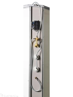 Душевая кабина WeltWasser (ВельтВассер) Werra XL 1004, со средним поддоном, с электрикой и ГМ, 100x100x226