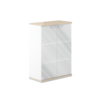 Шкаф средний со стеклом вариант №3 ALLEGRO (АЛЛЕГРО)