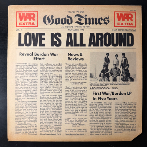 War Featuring Eric Burdon – Love Is All Around (США 1976г.)