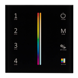 Панель Sens SMART-P55-MULTI Black (3V, 4 зоны, 2.4G) (Arlight, IP20 Пластик, 5 лет) 028310
