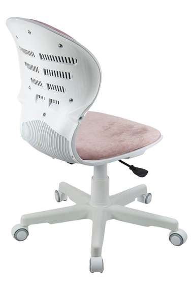 Кресло 1139 FW PL White велюр Bliss 08 розовый