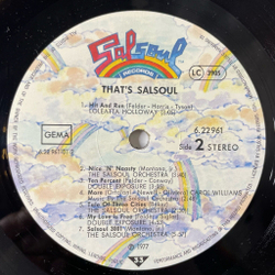 Винтажная виниловая пластинка LP Сборник Диско That's Salsoul (Germany 1977)