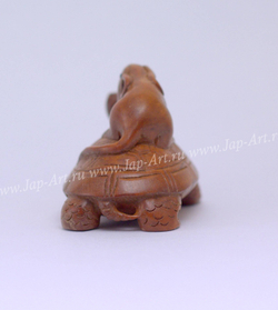 Нэцкэ Черепаха и мышь