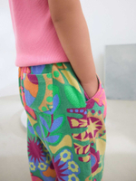 Брюки широкие для девочки Next AD8-336, Зеленый