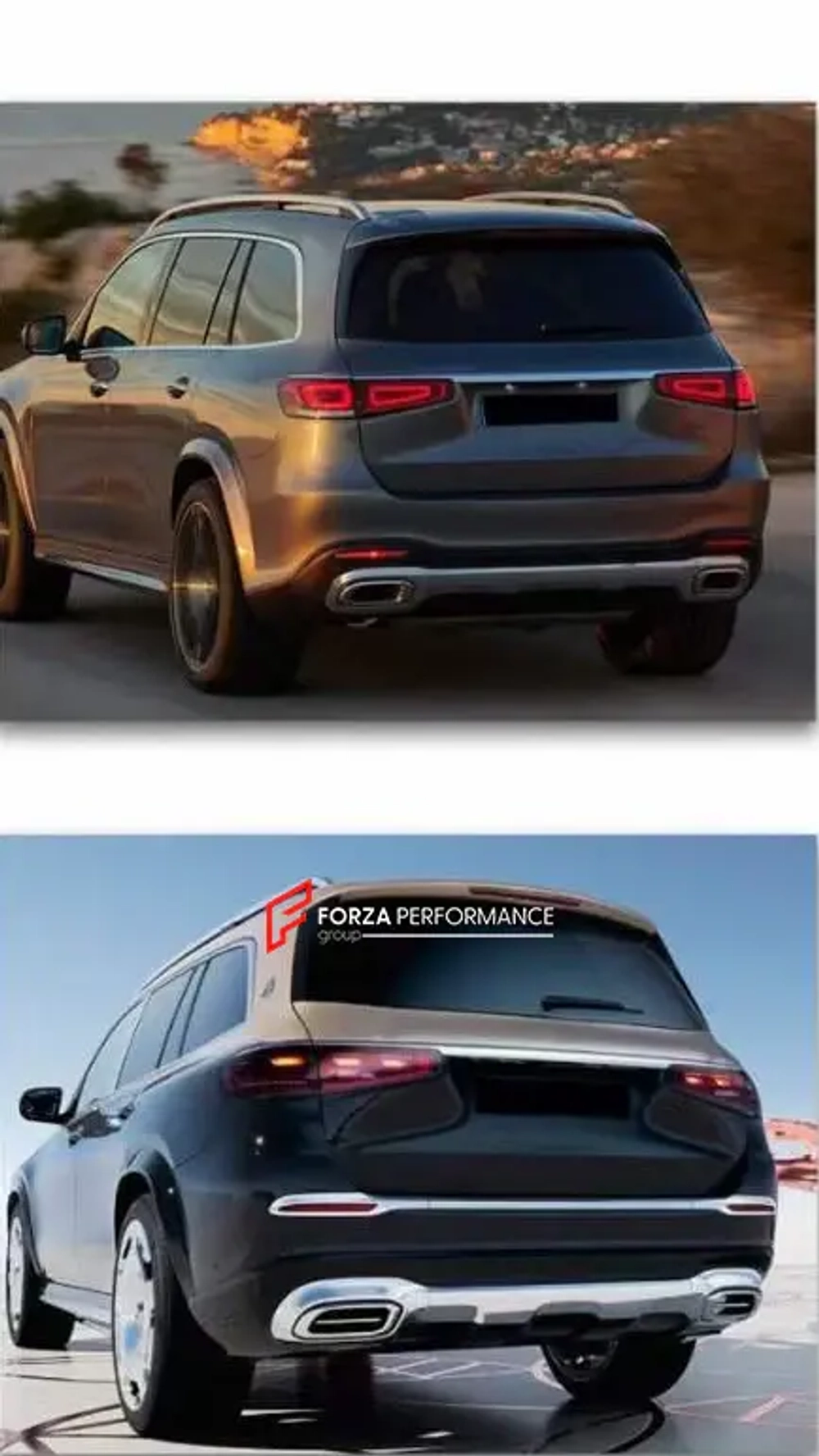 Обвес переделка для MERCEDES-BENZ GLS X167 2020+ АПГРЕЙД ДО GLS 600 MAYBACH 2024 РЕСТАЙЛИНГ Мерседес Бенц