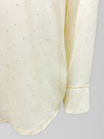 Рубашка Dieshili 208-8 удлиненная однотонная со стразами