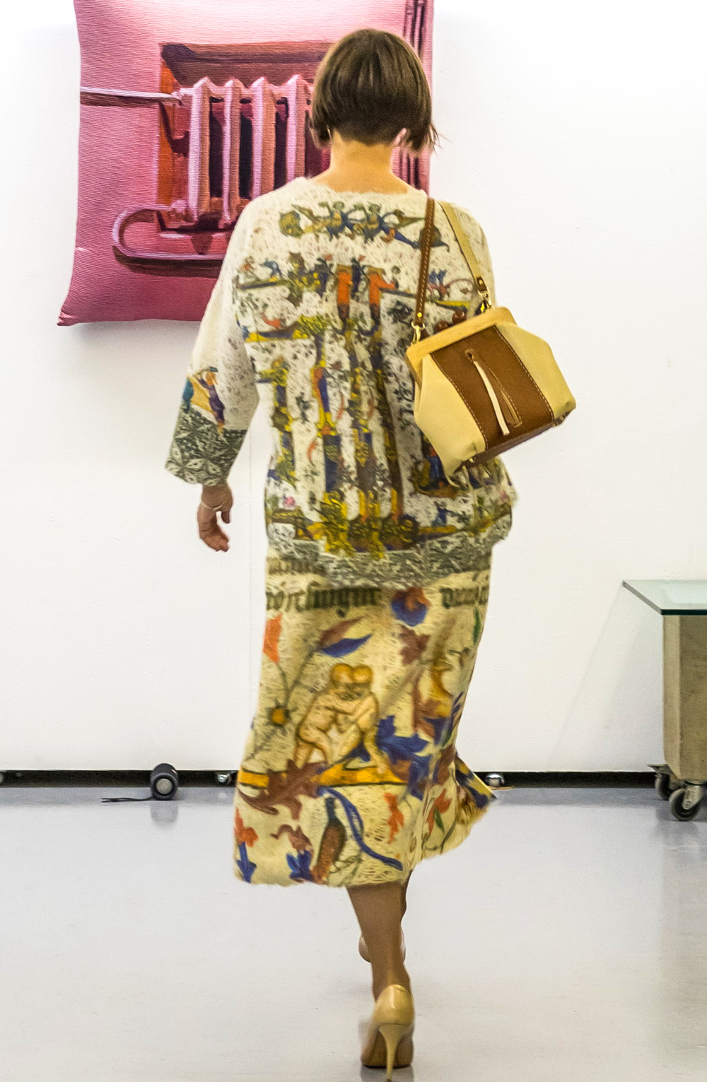 Шерстяной свитер "Лабиринт", по мотивам средневековых буквиц и фантастических существ со страниц Псалтири Латтрелла