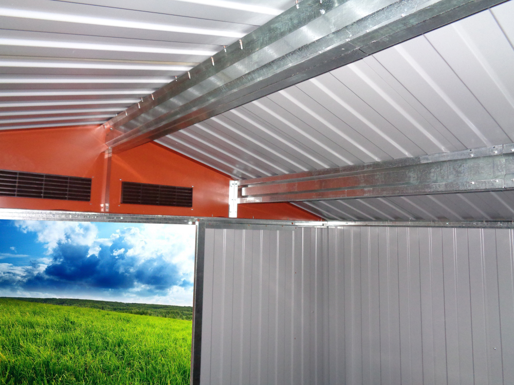 Металлический сарай GreenStorage Арчер D светло-коричневый