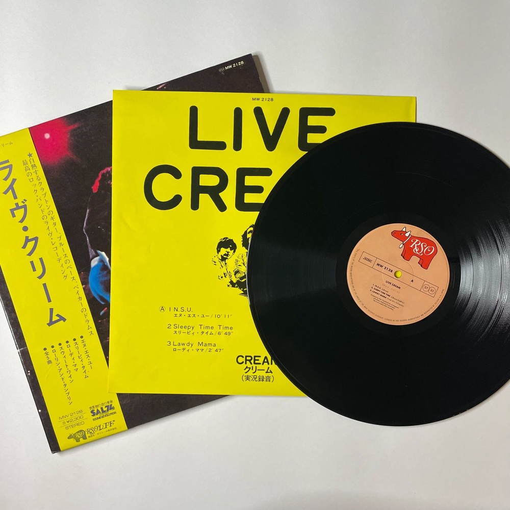 Винтажная виниловая пластинка LP Cream Live (Japan 1975) (Obi) Lawdy Mama