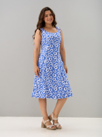Платье П-012/голубой-мак