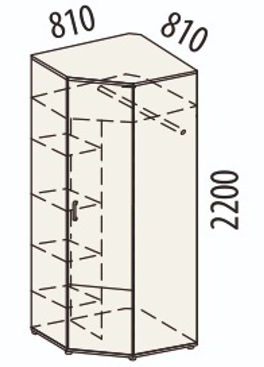 Эверест-500 (DaVita) 500.03 Шкаф угловой