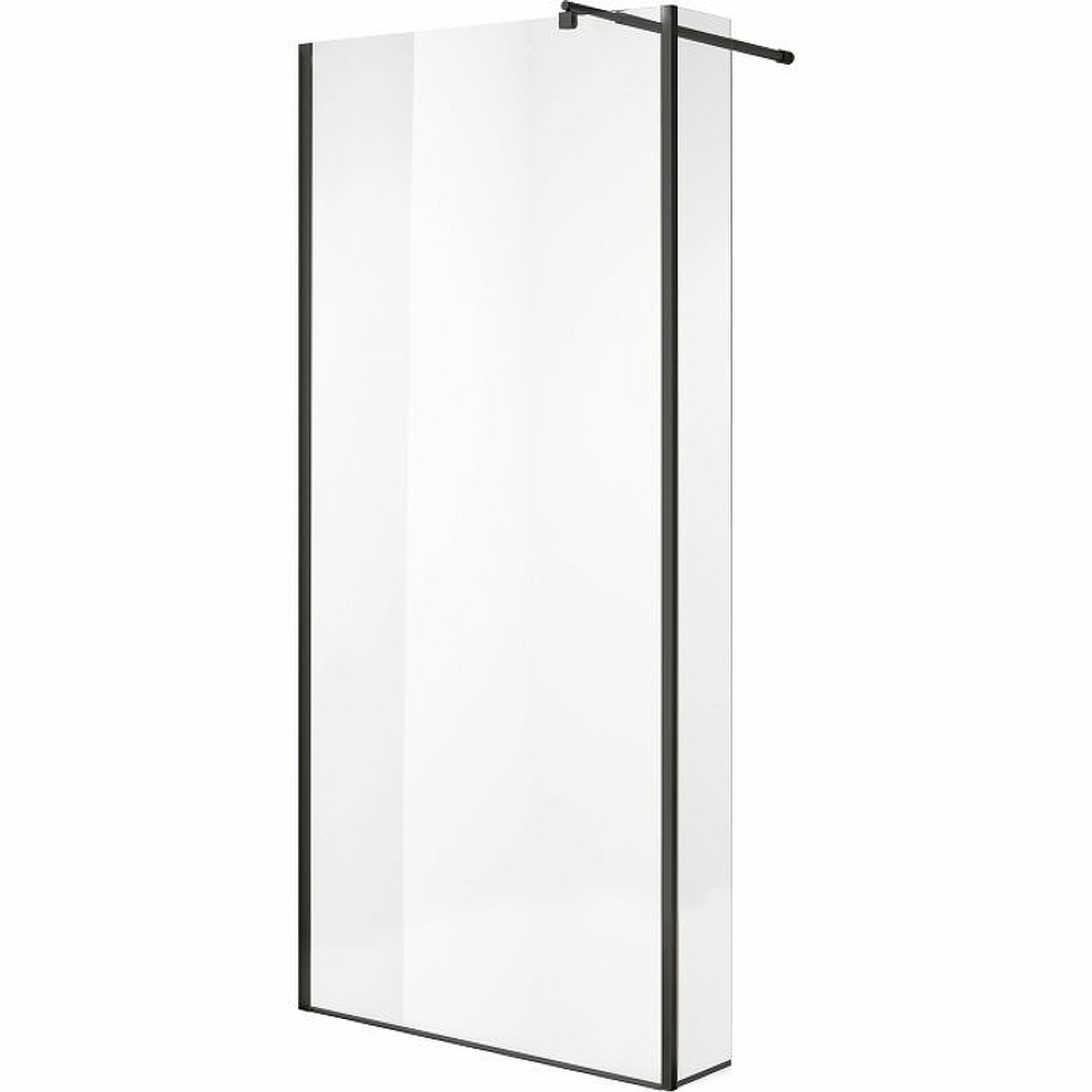 Душевая перегородка Niagara Nova 120 NG-684-12BLACK профиль Черный стекло прозрачное