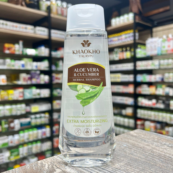 Шампунь Khaokho Talaypu Aloe Vera & Cucumber Алоэ Вера и Огурец 330 мл