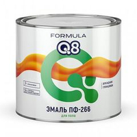 Эмаль ПФ-266 для пола алкидная Formula Q8, глянцевая, 1,9 кг, красно-коричневая, 48941