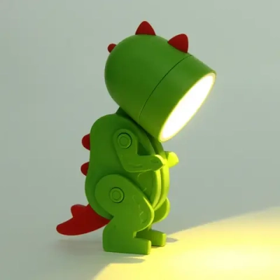 Настольная лампа «Sweet - Динозаврик» LED 5,1*3,6*9,8 см, батарейки AG3 0.2W, Зеленый