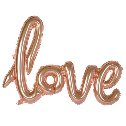 Шар Фигура "LOVE Rose Gold"