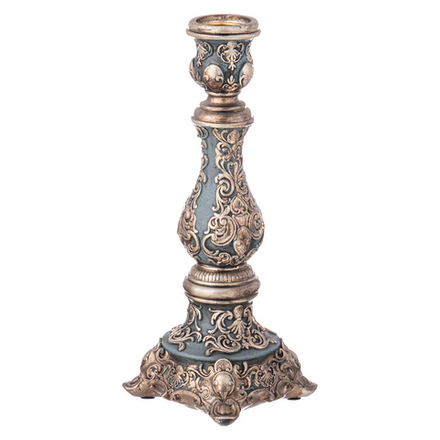 ПОДСВЕЧНИК КОЛЛЕКЦИЯ "РОКОКО", 9,8*9,8*25CM
