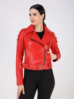 Кожаная куртка демисезонная косуха