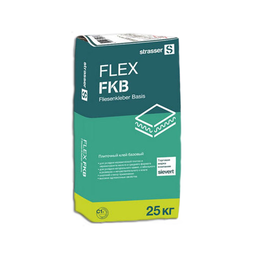 FLEX FKB Плиточный клей базовый, мешок 25 кг strasser