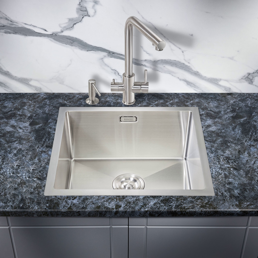 Мойка для кухни MILACIO Denia 48 Steel MC.77440 сталь нержавеющая