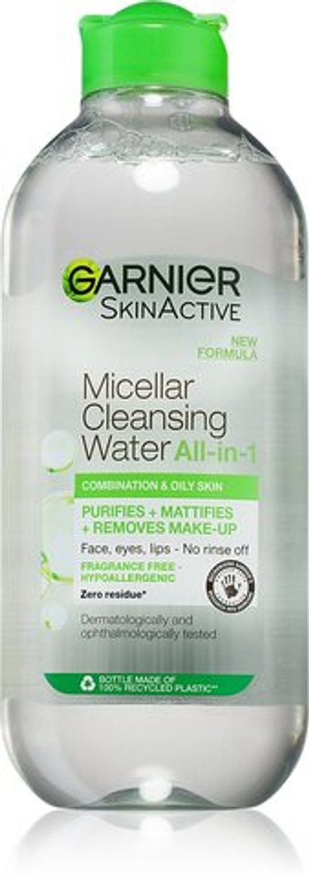 Garnier Skin Naturals - мицеллярная вода для комбинированной и чувствительной кожи. /   400  ml  / GTIN 3600542042178
