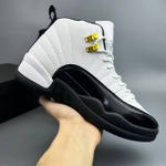 Кроссовки Nike Jordan 12 #482 (бел.-черн.)