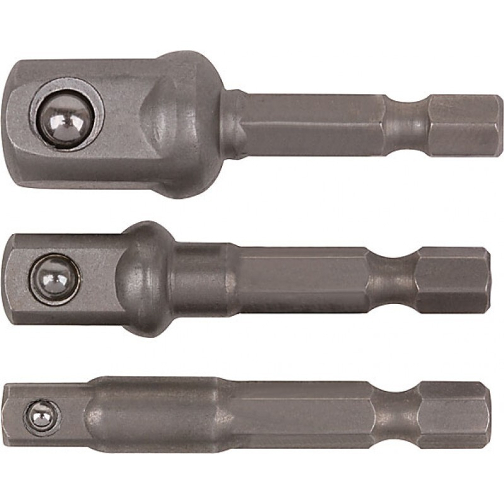 57952 Набор адаптеров 1/4"3/8"1/2" для торц.головок 3шт кованые