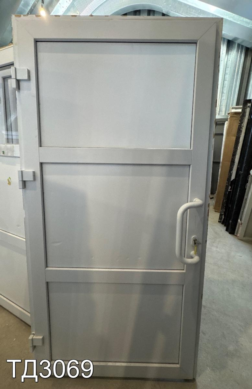 Дверь пластиковая входная Б/У 2040(в) x 1040(ш)