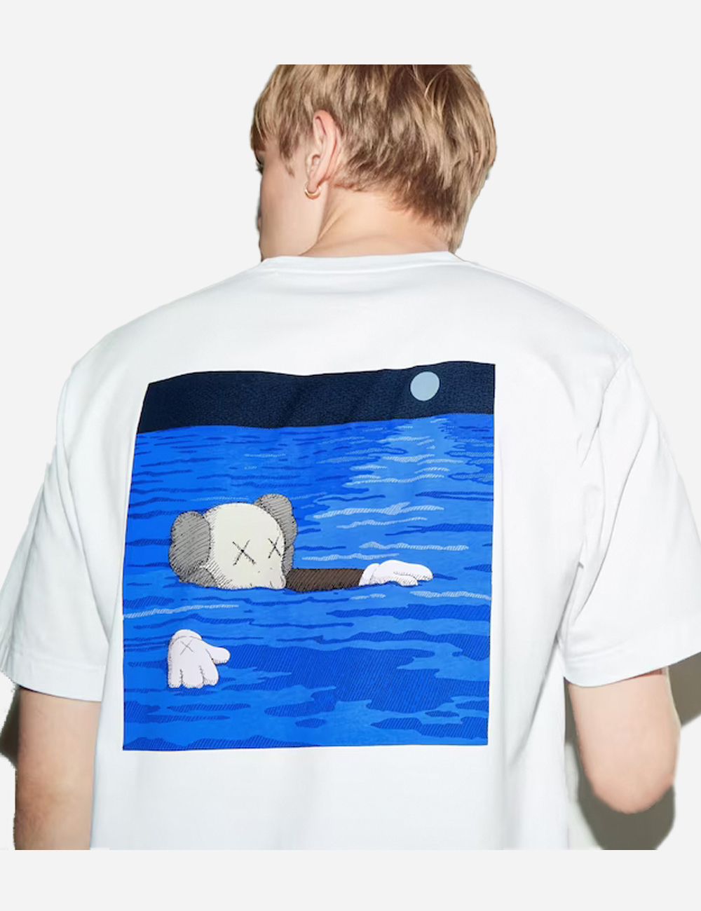 UNIQLO x KAWS Graphic White Blue T-Shirt