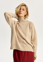 Свитер из кашемира с высоким воротом