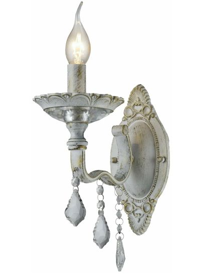 Бра 1-015510 (CANDLE 1xE14x40W белый) SALE