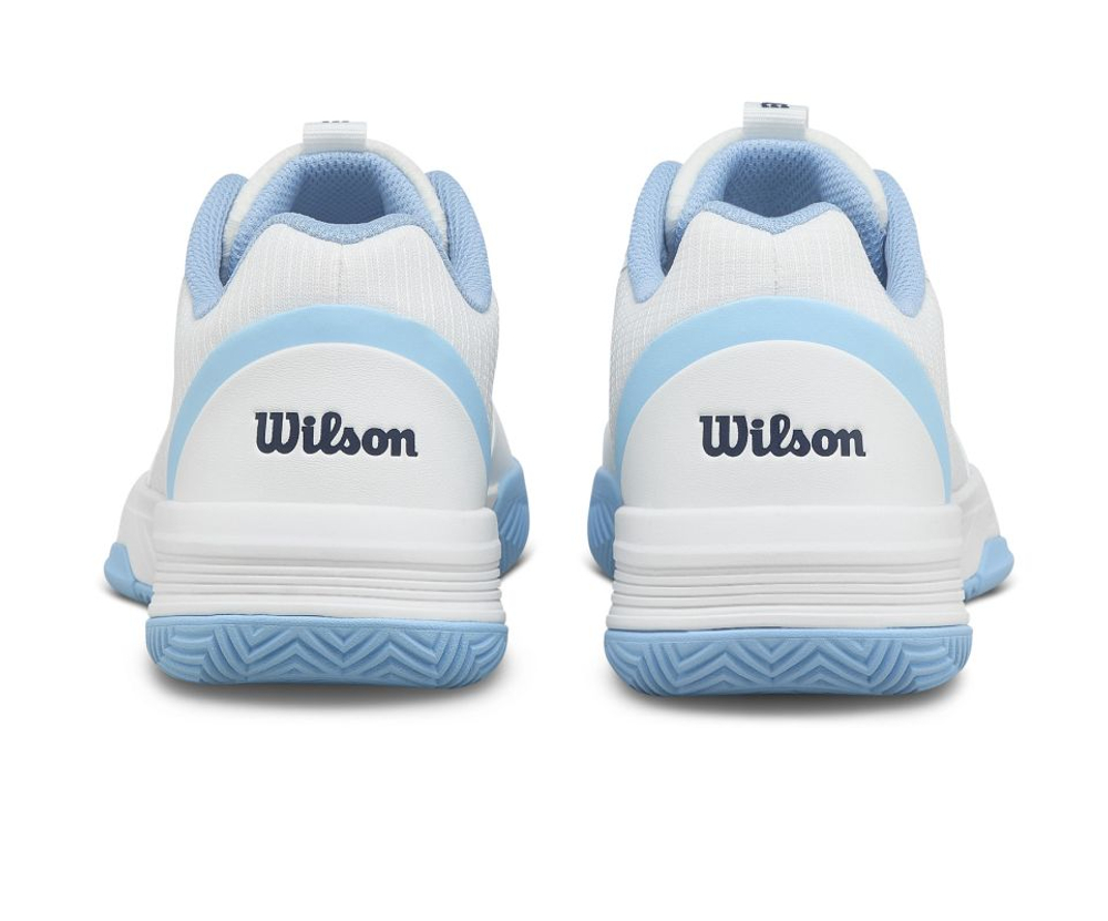 Женские Кроссовки теннисные Wilson Court Glide - white/airy blue/navy blazer