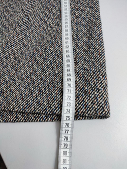 Юбка серая с разрезом 48 размер