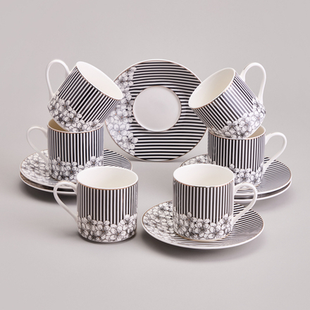 КОФЕЙНЫЙ НАБОР LEFARD "TOP STYLE" НА 6 ПЕР. 12 ПР. 180 МЛ