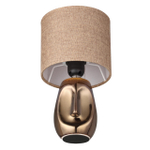 8150/1T MODERNI LN26 474 бронза/бежевый, керамика/текстиль Настольная лампа Е27 1*60W 220V AKIVI