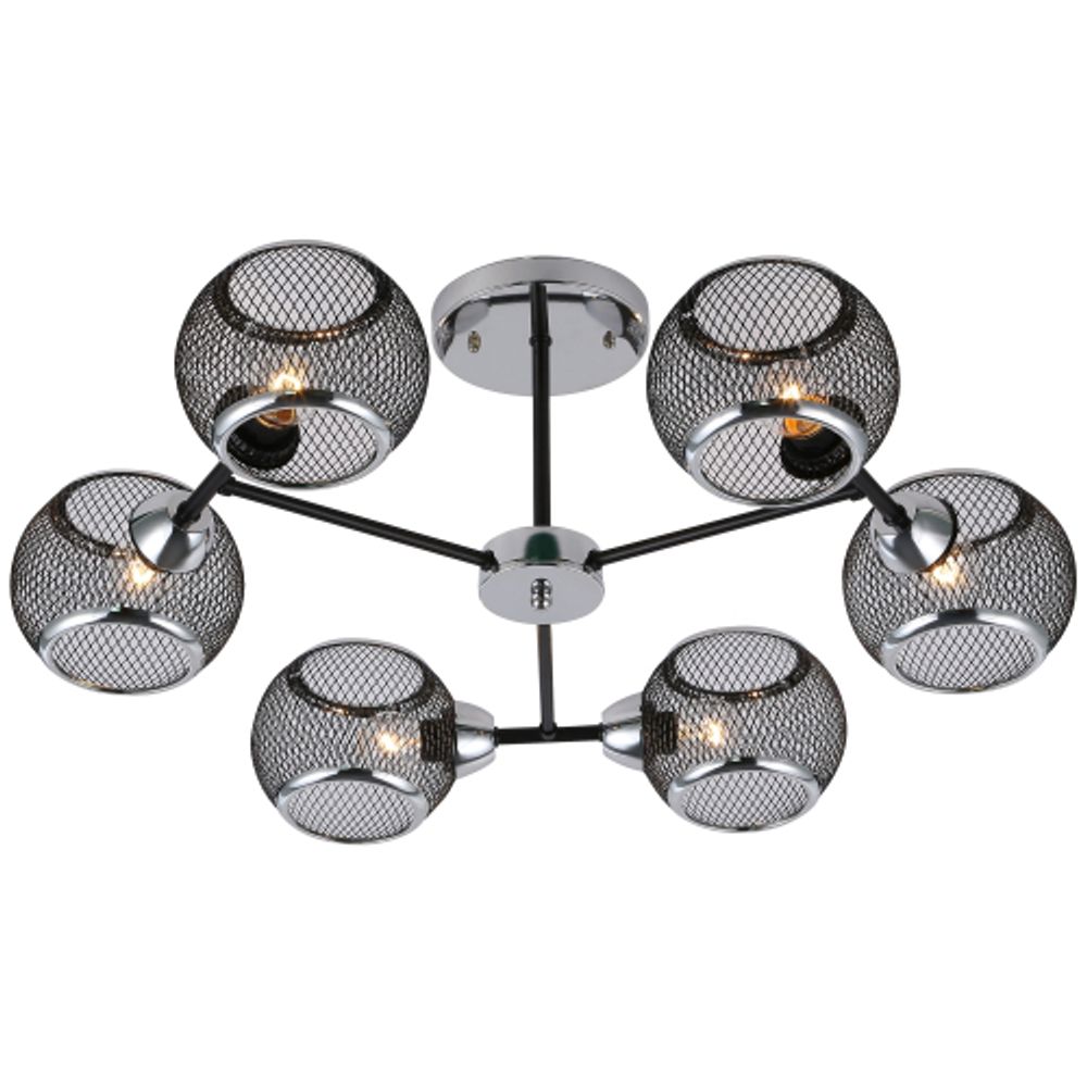 Люстра Rivoli Morrigan 9143-306 6 х Е27 40 Вт модерн